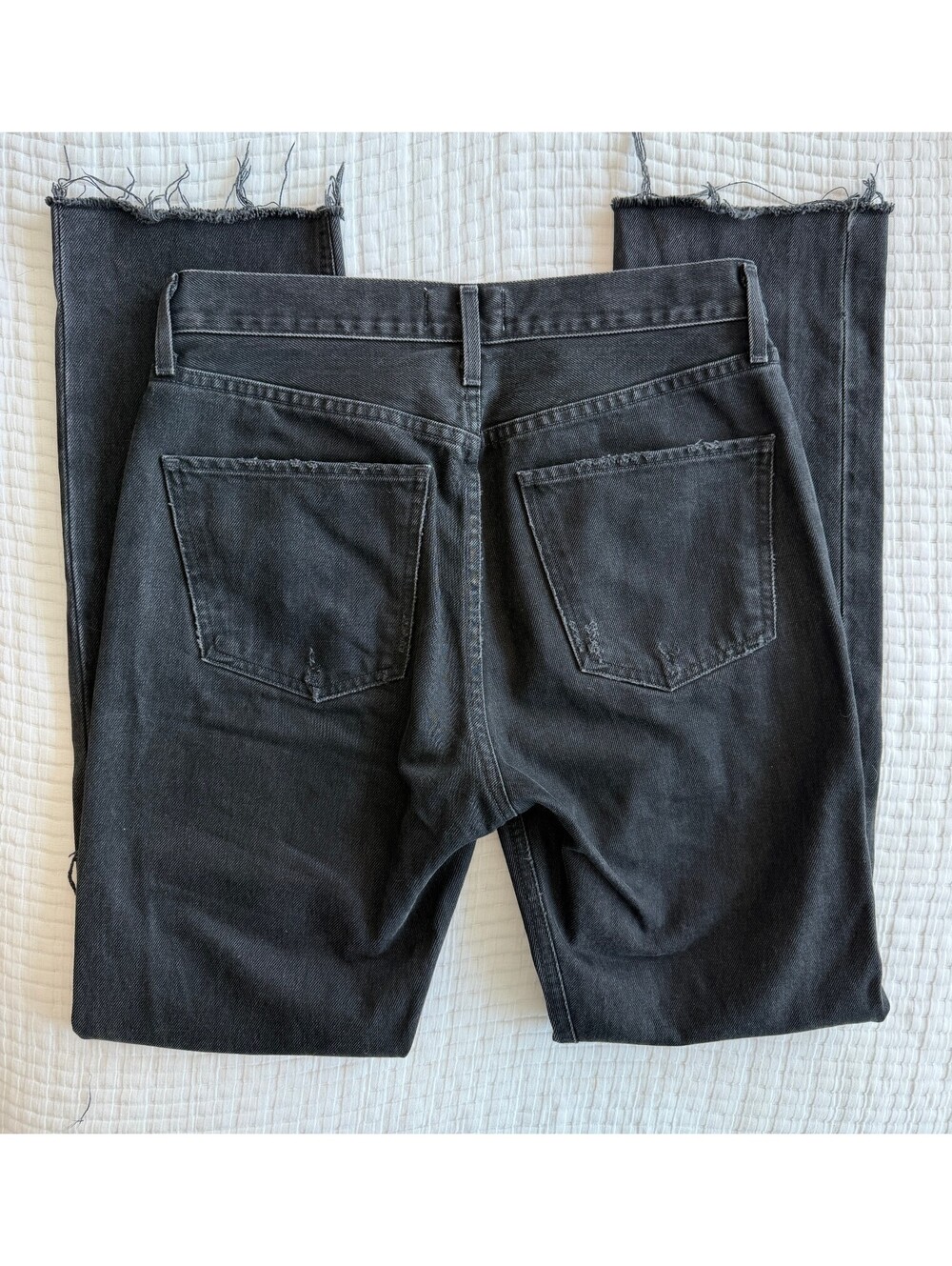 AGOLDE Cherie Distressed Jeans Black Women’s Size 27 - Picture 7 of 9